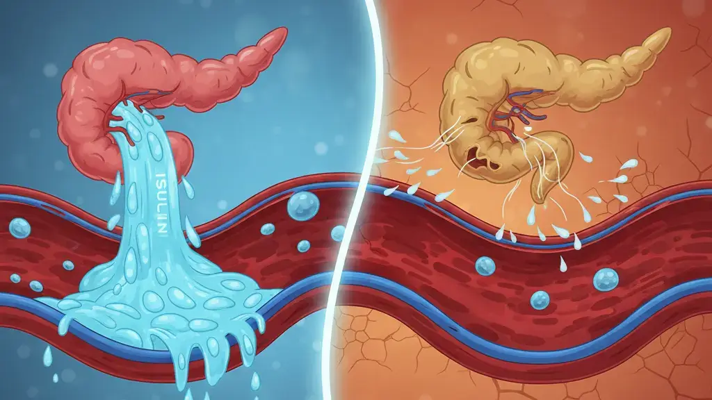 type 1 diabetes and type 2 diabetes