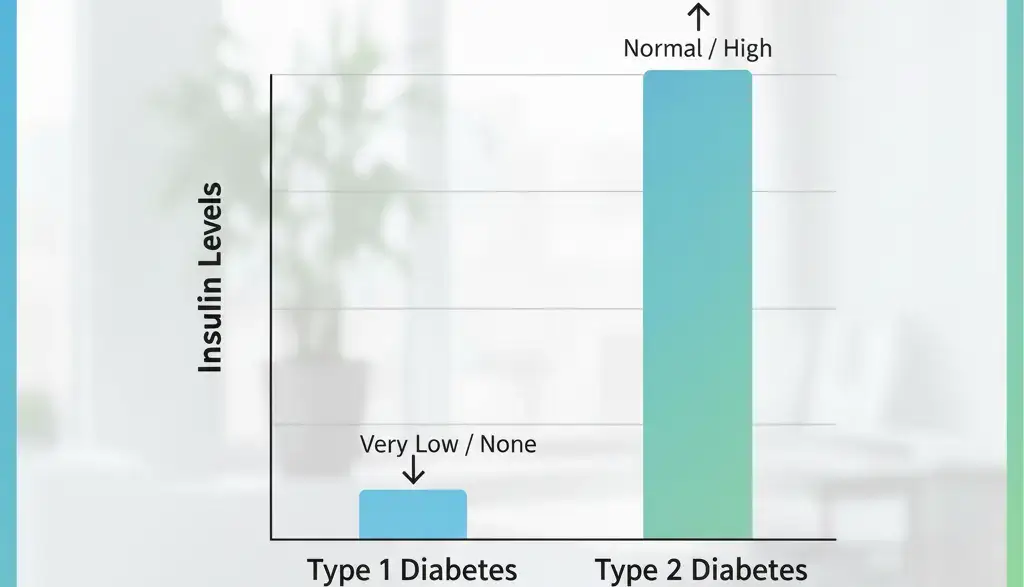 type 1 diabetes vs type 2 diabetes